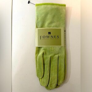Fownes, sea green gloves